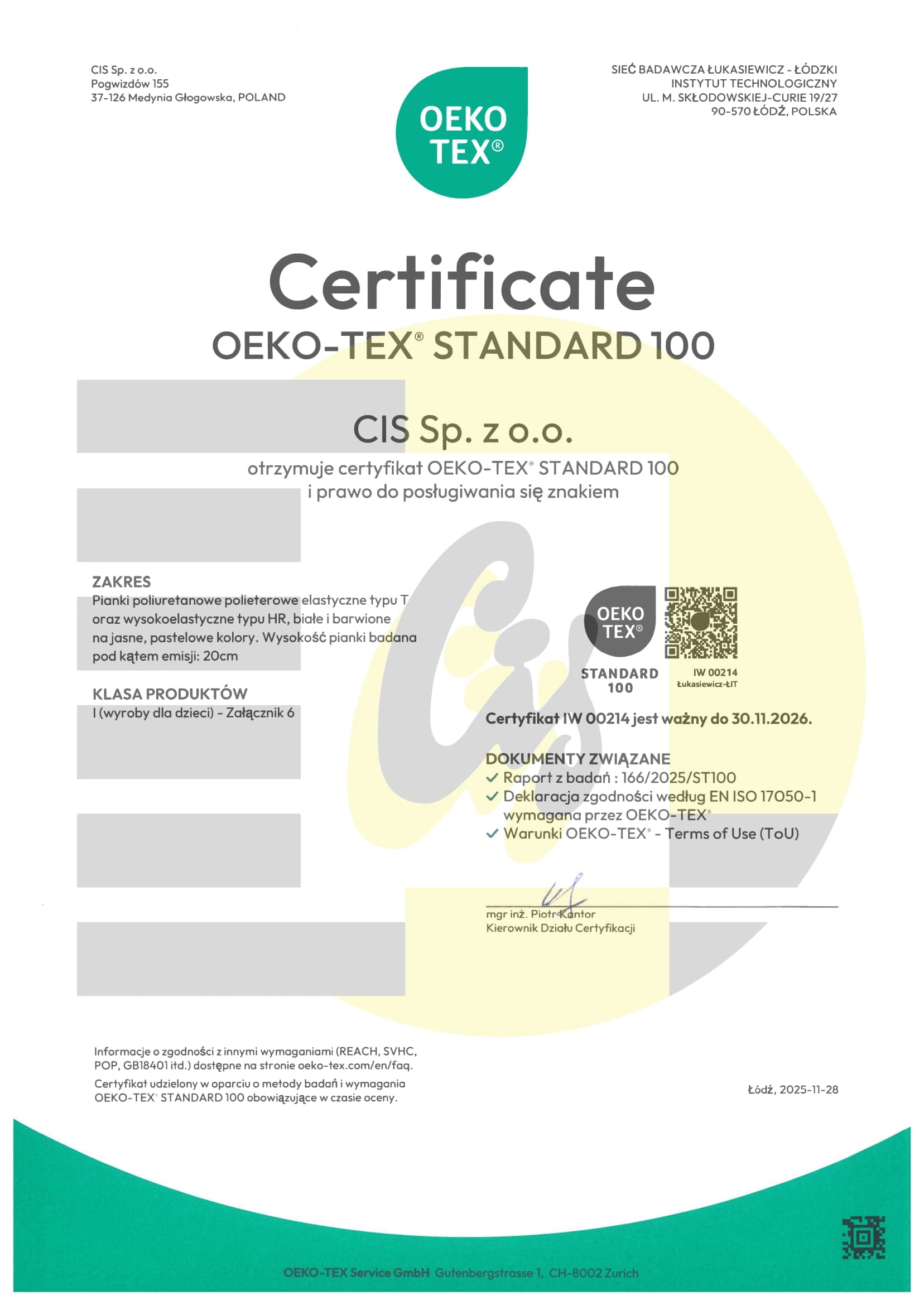 OEKO-TEX® Standard 100